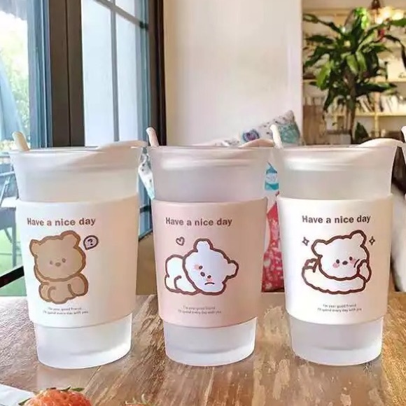 Cup double glass frost thermal insulation spoon - Picture 4 of 15